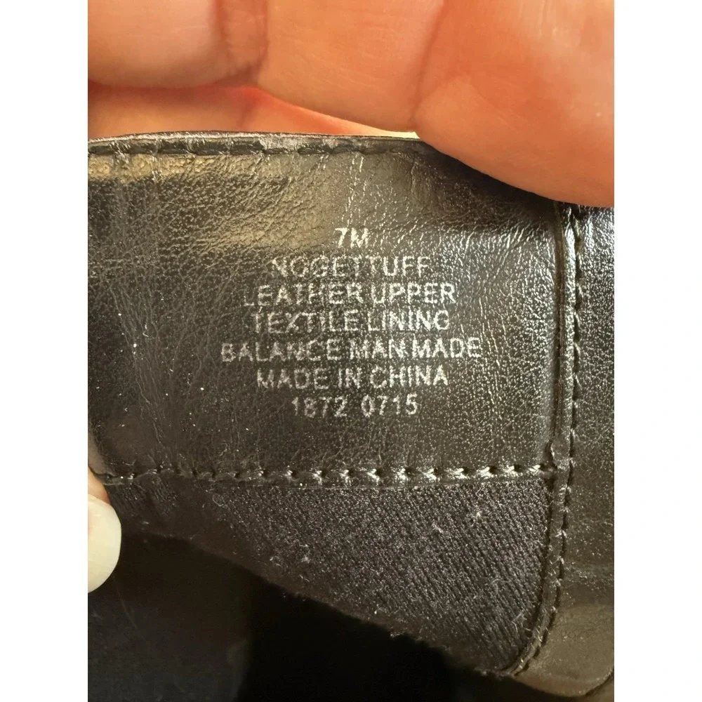 9 West NoGettuff  Ankle Boot‎ Size 7 Med. Leather Zip